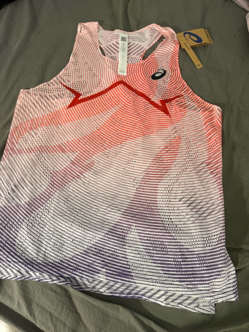 ASICS METASPEED ACTIBREEZE Singlet Men’s XL Flash Red NWT $90